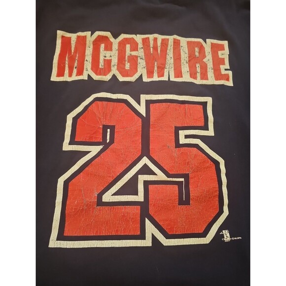 VTG 90s Mark McGwire St Louis Cardinals T-Shirt Men's XL Starter MLB Baseball - Picture 10 of 10
